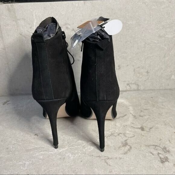 ZARA Black Lace Up Booties Size 9 - Picture 5 of 8